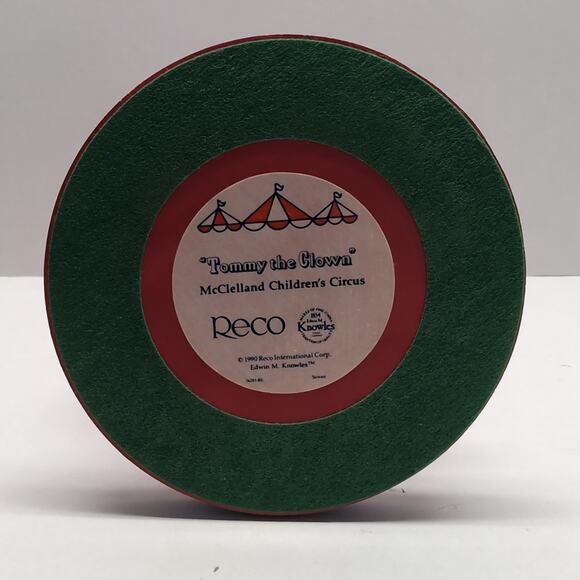 1990 Tommy The Clown Reco Knowles J McClelland Children's Circus Porcelain Doll - Picture 15 of 16